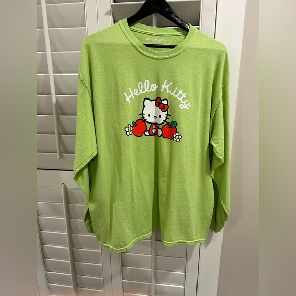 Hello Kitty Tops - pacsun hello kitty ONE SIZE long sleeve tshirt